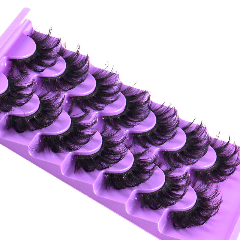 

Light Soft Thick Mink False Eyelashes Naturally Soft and Vivid Hand Made Reusable Multilayer 3D Fake Lashes Curly Crisscross Strip Eyelash Extensions 6 Models DHL