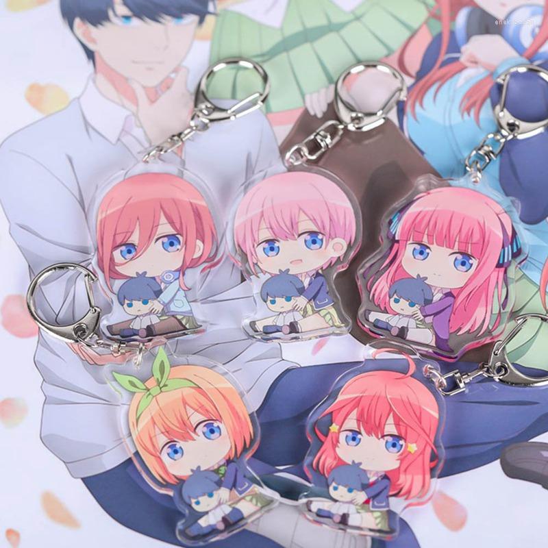 

Keychains 1Pc Anime Go-Toubun No Hanayome The Quintuplets Nakano Miku Loli Acrylic Figure Keychain Pendants Gifts