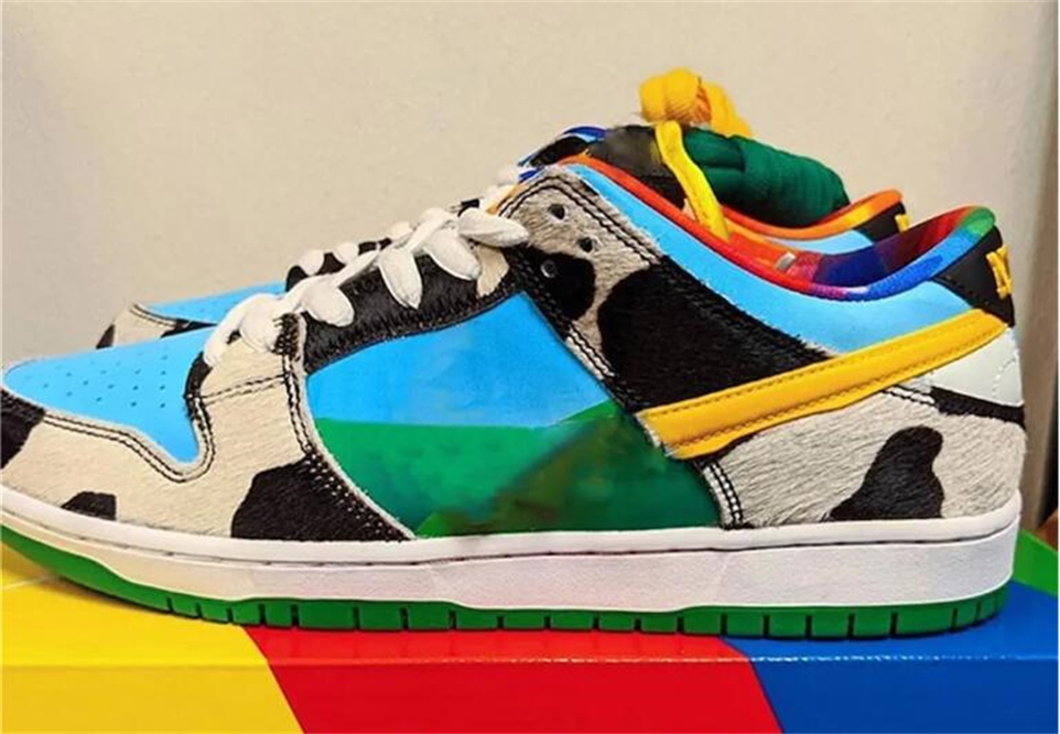 

2023 Authentic Ben Pro QS Low Chunky Shoes F&F Packaging White Lagoon Pulse Black University Gold Skateboard Men Women Sports Sneakers Jerrys With Original box, Cow box