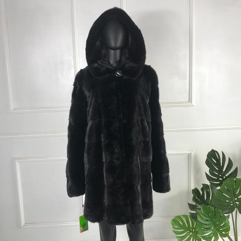

Women's Fur Coat Natural Mink Jacket Winter Women Warm Fashion Outwear Luxury OverSize