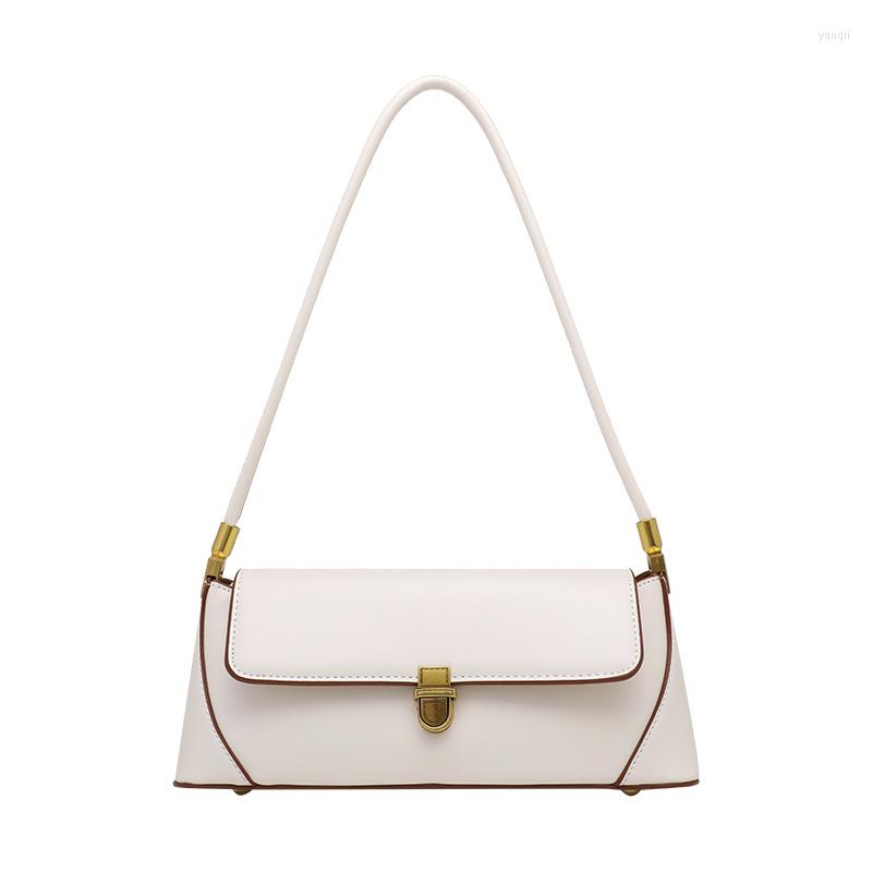 

Evening Bags High Quality Leather Shoulder Purses And Handbags Luxury Designer Retro French Stick Bag, Brown