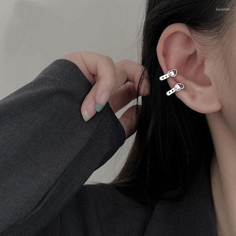 

Backs Earrings Heart-shaped Belt Shape Ear Bone Clip Punk Hip-Hop Accessories No Pierced Cuffs Jewelry For Women Girls