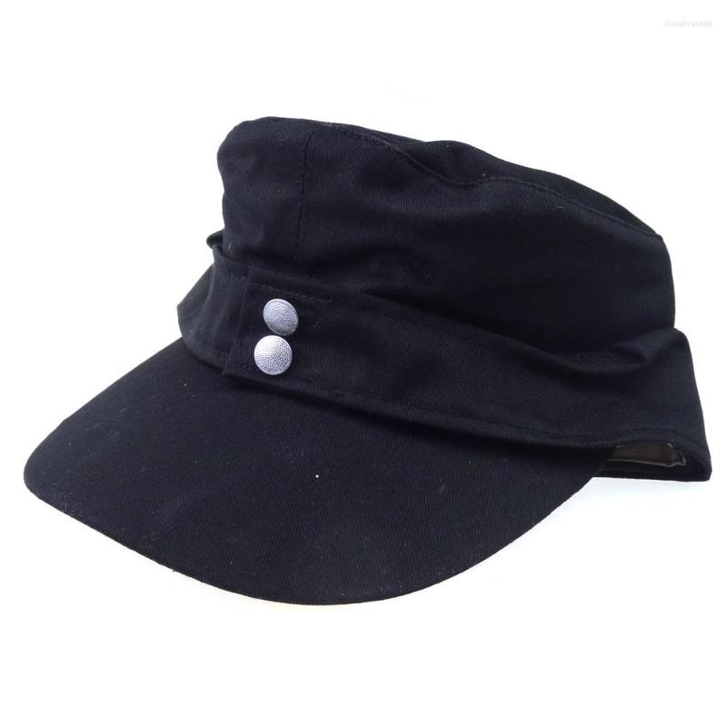 

Berets WWII German Elite EM Summer Panzer M43 Field Cotton Cap Hat Black Size EU 57 58 59 60 61 62, Picture shown