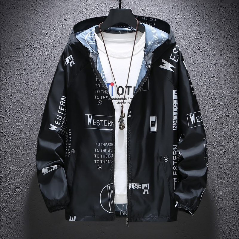 

Men's Jackets Summer Jacket Men Large Size Ultra Thin Breathable Sun Outwer Clothes Teenagers Loose Basketball Sports Coat FS2967 221206, White 2964