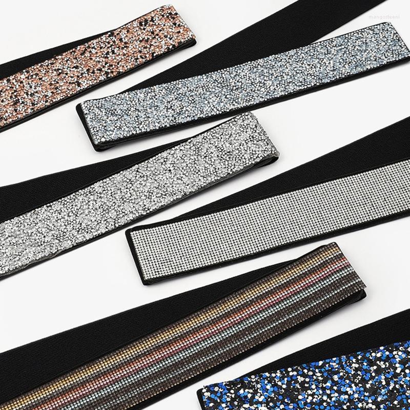 

Belts For Rhinestone Women Man Light Luxury Belt Jeans Cowboy Cowgirl, Black