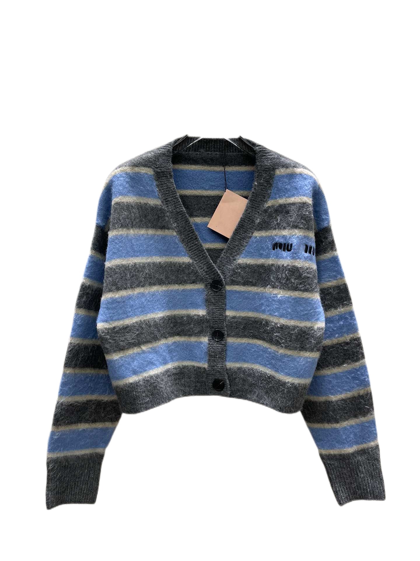 

The newest color contrast stripe sweater in early spring 2023, Customize