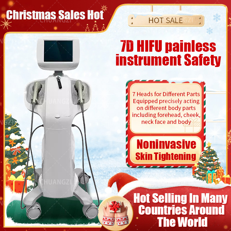 

2023 Christmas special Other Beauty Equipment Professional 7D Hifu Machine Functions with Facial lif skin Tightness body Slimmin similar items with 7 Cartridges