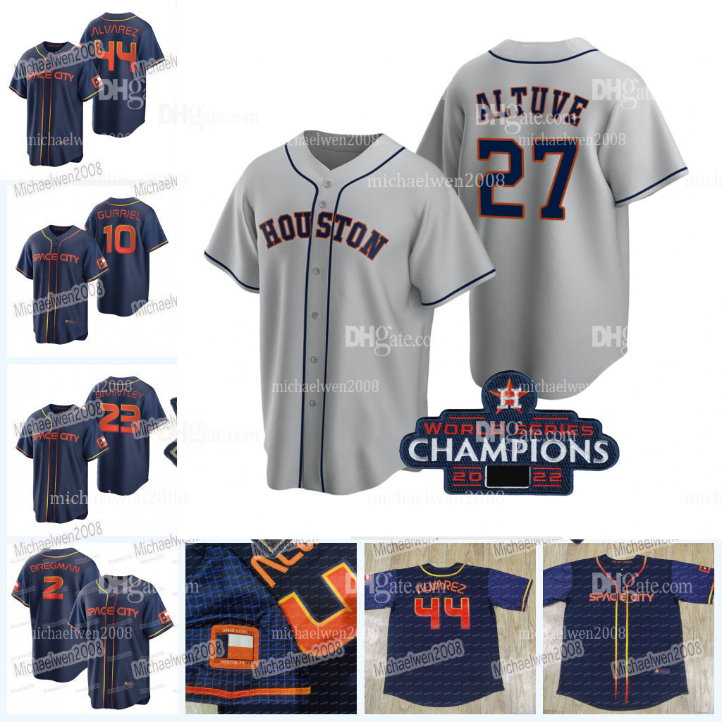 

3 Jeremy Pena Astros WS Champions Jersey Jose Abreu Justin Verlander Jose Altuve Alex Bregman Yuli Gurriel Yordan Alvarez Luis Garcia Kyle Tucker Ryan Pressly, Men flex base
