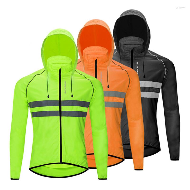 

Racing Jackets Bike Riding Windbreaker Mountain Road Hooded Reflective Breathable Skin Long Sleeve Jacket, 03