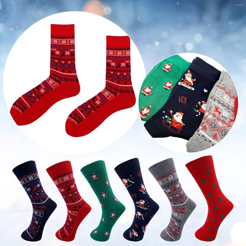 

Men's Socks Christmas Print For Men Or Women Casual Performance Cotton Pad Sports Leisure Warm, Green
