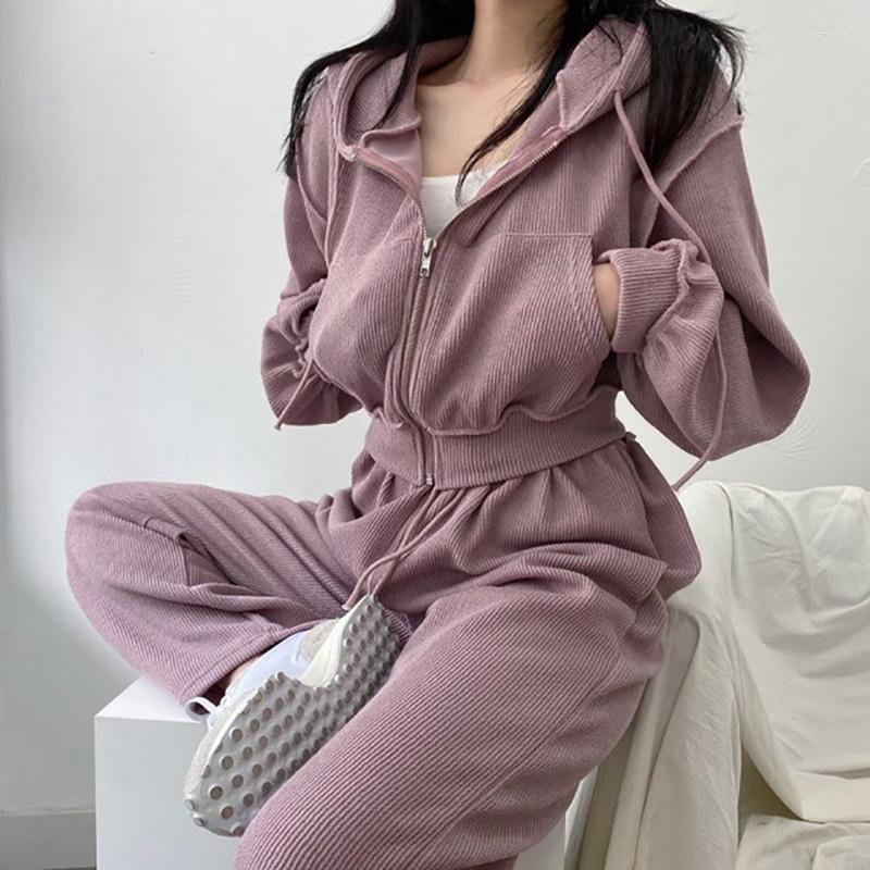

Women' Two Piece Pants Elliexi Women Hoodie Sweatshirts Sets Lady Suit For Long Pant Fashion Ladies Tracksuits 2022, Purple