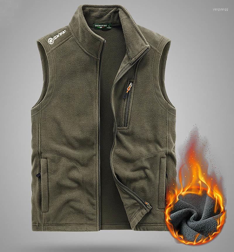 

Men's Vests Men's Fleece Outdoor Sleevess Jackets Polar Soft With Zip Pockets Outerwear Mountaineering Fishing Hiking Travel Vest, Black
