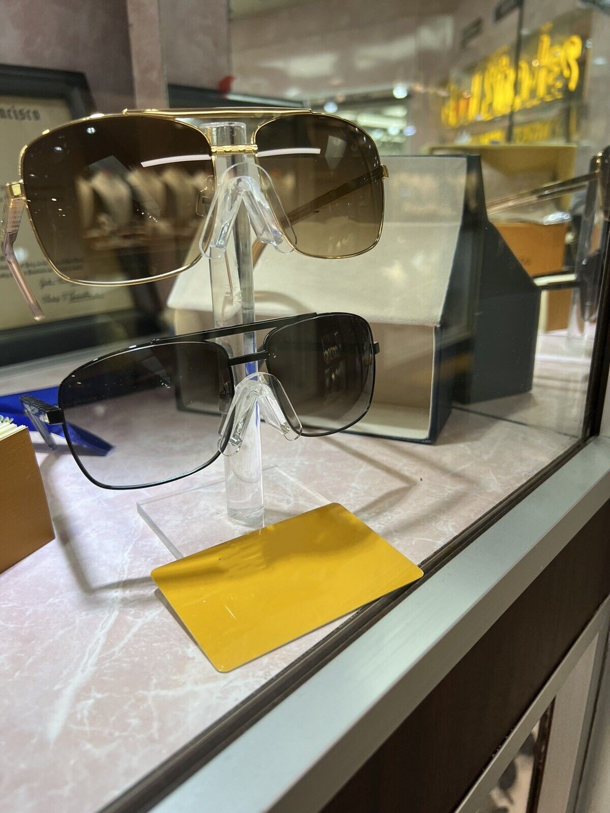 Fashion Classic 0259 Sunglasses For Men Metal Square Gold Frame UV400 Unisex Vintage Style Attitude Sunglasses Protection Eyewear With Box