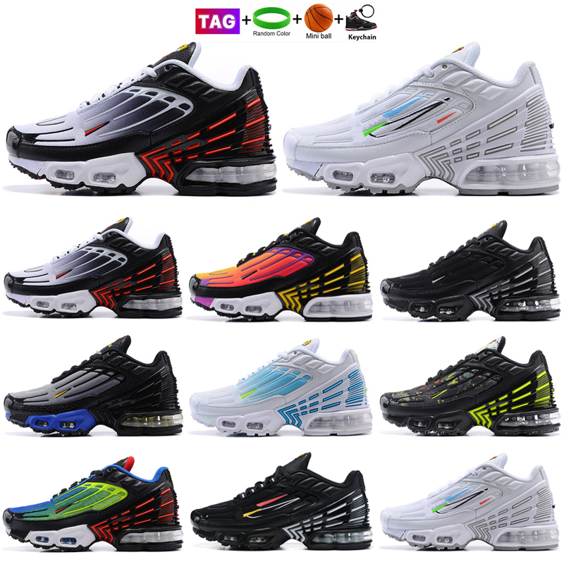 

Tn Plus 3 III Tuned Chaussures Kids Shoes Boys girls Triple White Black OG baby Children Trainers Sneakers Sports, Color 3