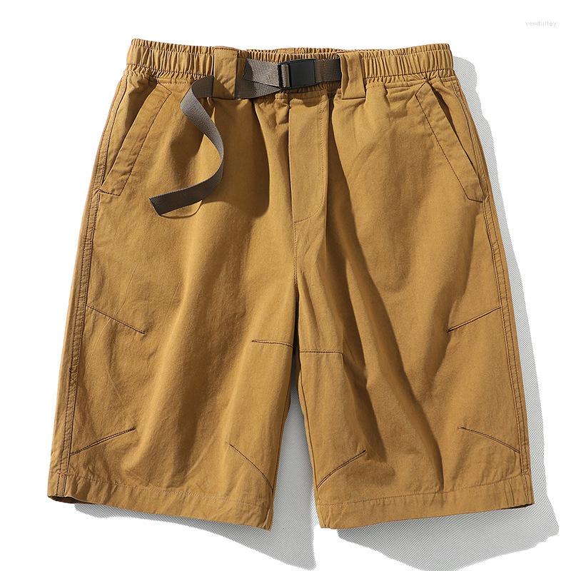 

Men's Shorts Arrival 2023 Top Fashion Mid Summer Decorative Capris Loose Casual Men's Cotton Elastic Waist Solid Men, Black