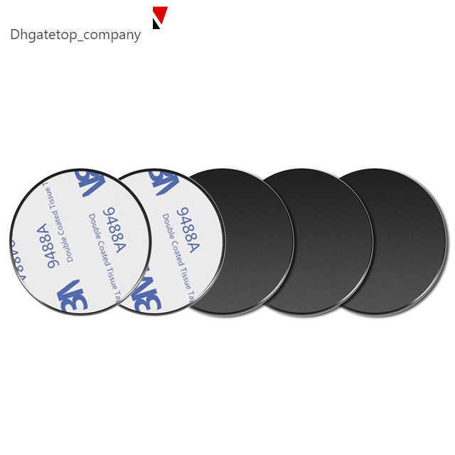 

New Ultra-thin 5pcs Magnetic Metal Plate Car Phone Holder Disk iron Sheet Sticker Strong Magnet For Phone Holder Stand Mount
