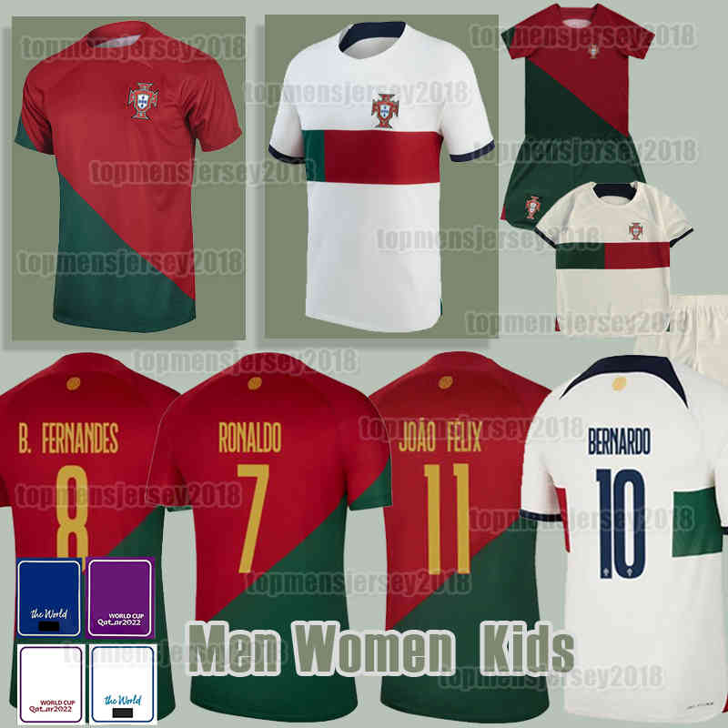 

2022 Portugal soccer jerseys RONALDO Portuguese ANDRE SILVA Bruno FERNANDES DIOGO J. Portuguesa 2023 Joao Felix 22 23 Football shirt BERNARDO Portugieser Men Kid Kit, Men (pu tao ya)
