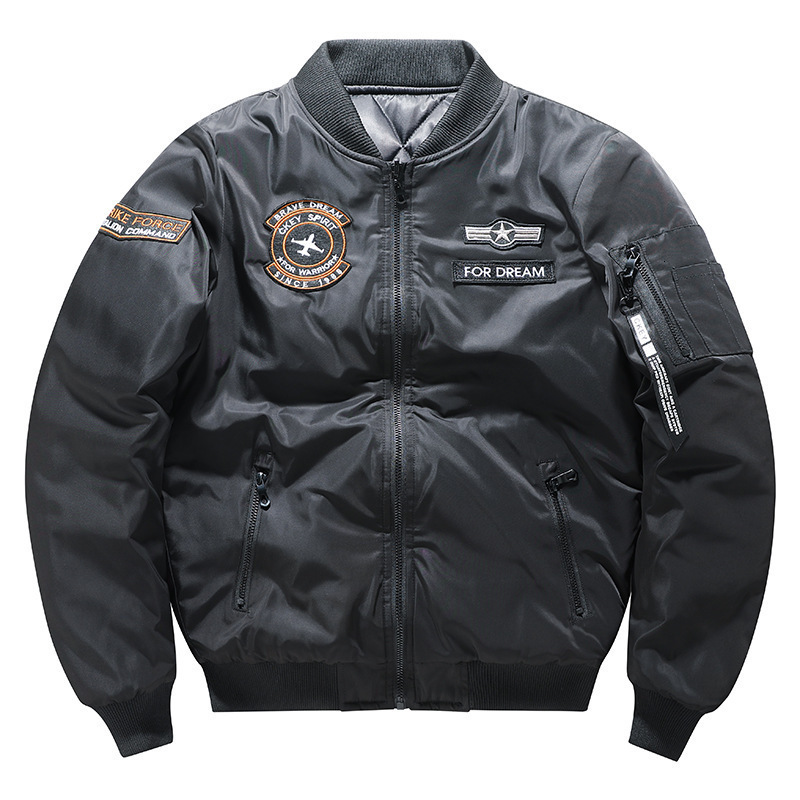 

Mens Jackets Winter Men Bomber Jacket MA1 Male Parkas Thicken Both Sides Wear Casual Cotton Padded Clothes Men Jacket Military Outerwear 221205, 9987-black