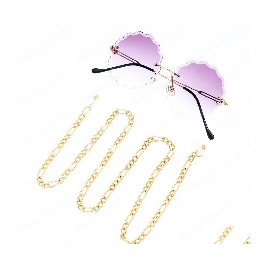 

Eyeglasses Chains Glasses Chain Holder Women Thick Aluminum Metal For Lanyard Strap Sunglasses Cords Casual Accessories Drop Deliver Dhjfx
