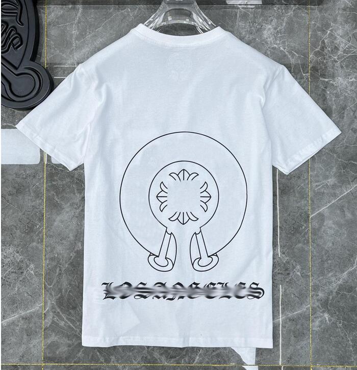 

Designer Luxury Mens t Shirts Ch Brand Fashion Men Sanskrit Letter T-shirt Horseshoe Cross Tshirts Man Hip Hop Sweater Summer Loose Women, 22