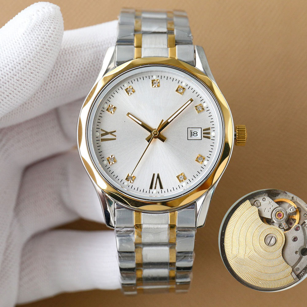 

Mens Watch Automatic Mechanical Watches 41mm Business Wristwatches Deep Waterproof Sapphire Polygonal Radian Case Montre de Luxe, Colour 4