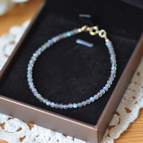 

Chain LiiJi Unique 925 sterling Silver 2mm Labradorite Pearl Spinel Sapphire Amethyst Shining Women Men Bracelet Good for digestion 221206