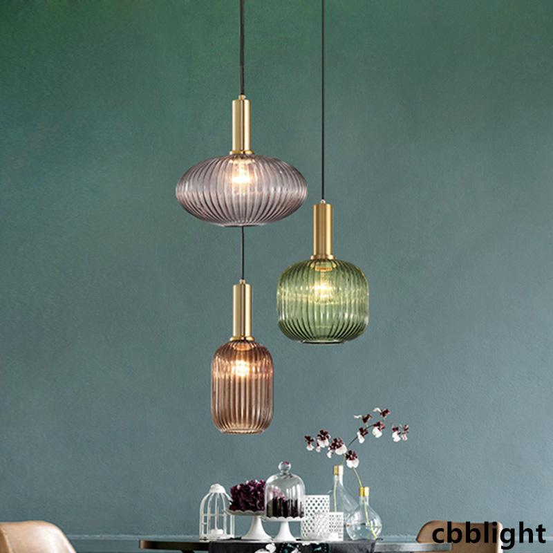 

Nordic Luxury Chandeliers Fixtures Dining Room Pendant Lights Bedroom Glass Lampshade Bar Restaurant Decor Bedside Hanging Lamp LRG004