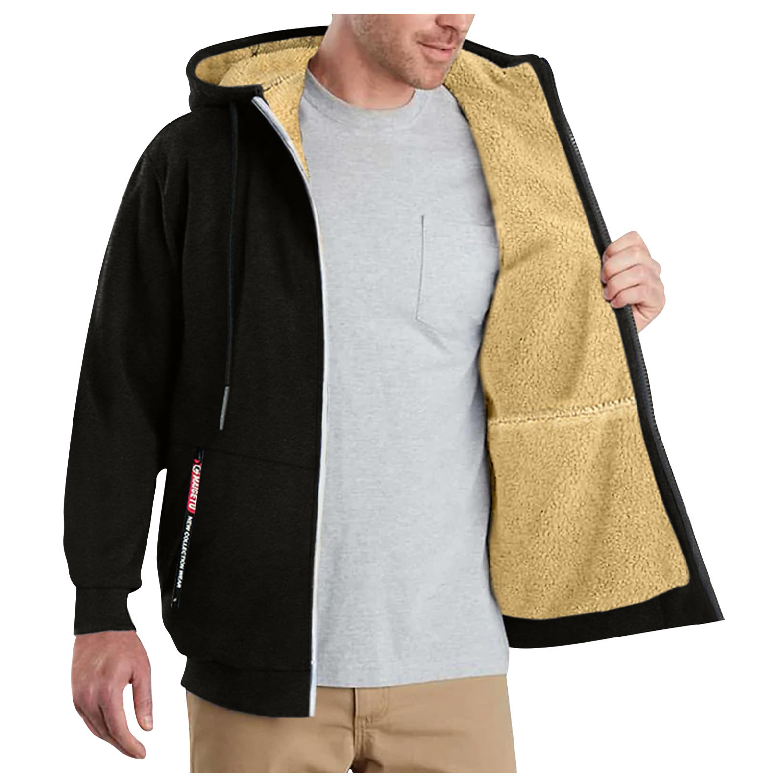 

Mens Jackets Hoodies Mens Zipper Sweatshirts High Quality Fleece Hoodie Loose Hip Hop Unisex Fashion Streewear Coat Tops Student Winter Warm 221207, Gray