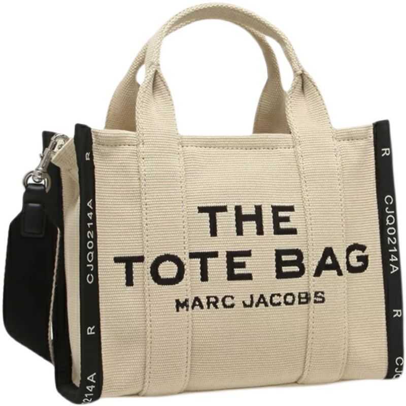 

Bags Tote Fashion Mark Designer MJ Handbags Jacquard Canvas Casual Handbag Leather Niche INS Celebrity EF10 Classic Women Luxury, Sky blue
