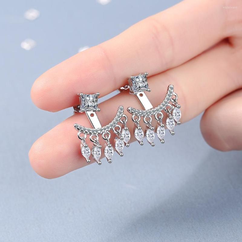 

Stud Earrings YH-ZL Fashion Jewelry Crystal Drop Cute Tassele Dangle For Women Shiny Wedding Elegant