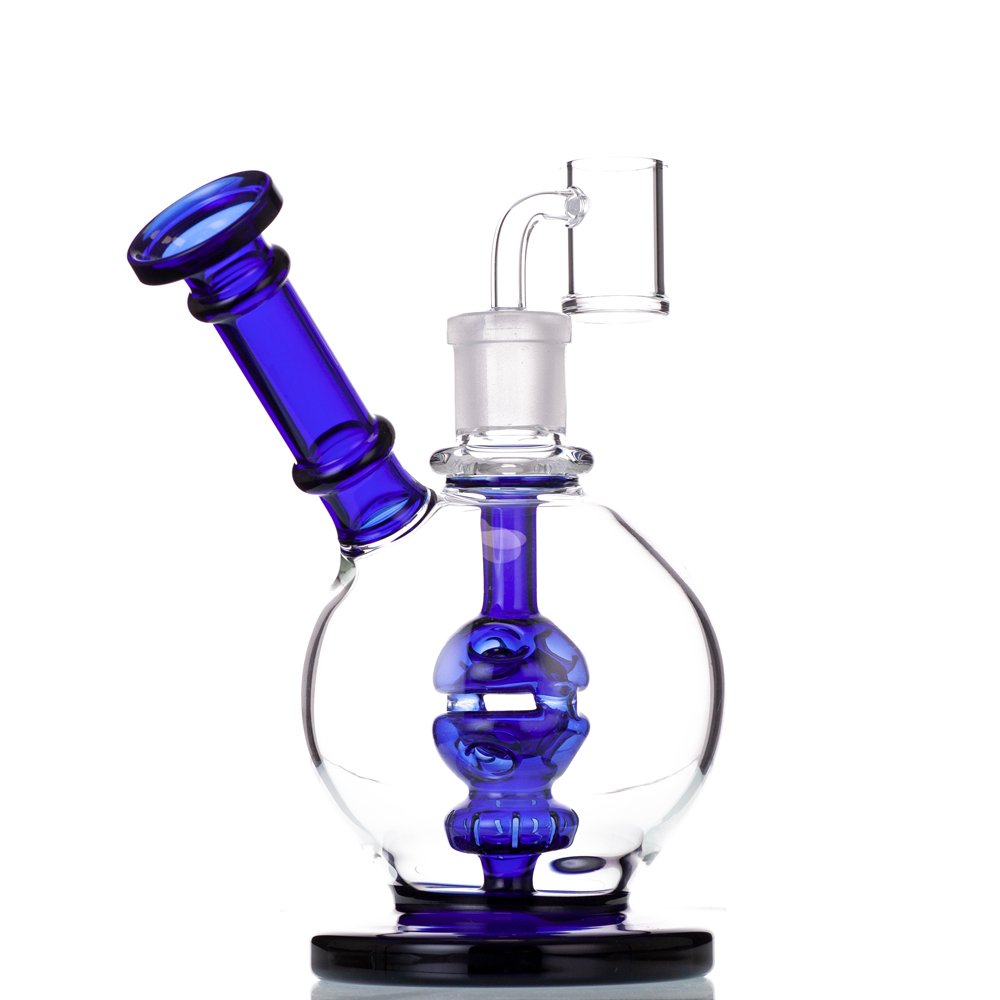 

Mini 8.5 Inch Glass Bong Hookahs Water Recycler Egg Shape Dab Rig with Percolator Bubbler Smoking Pipe