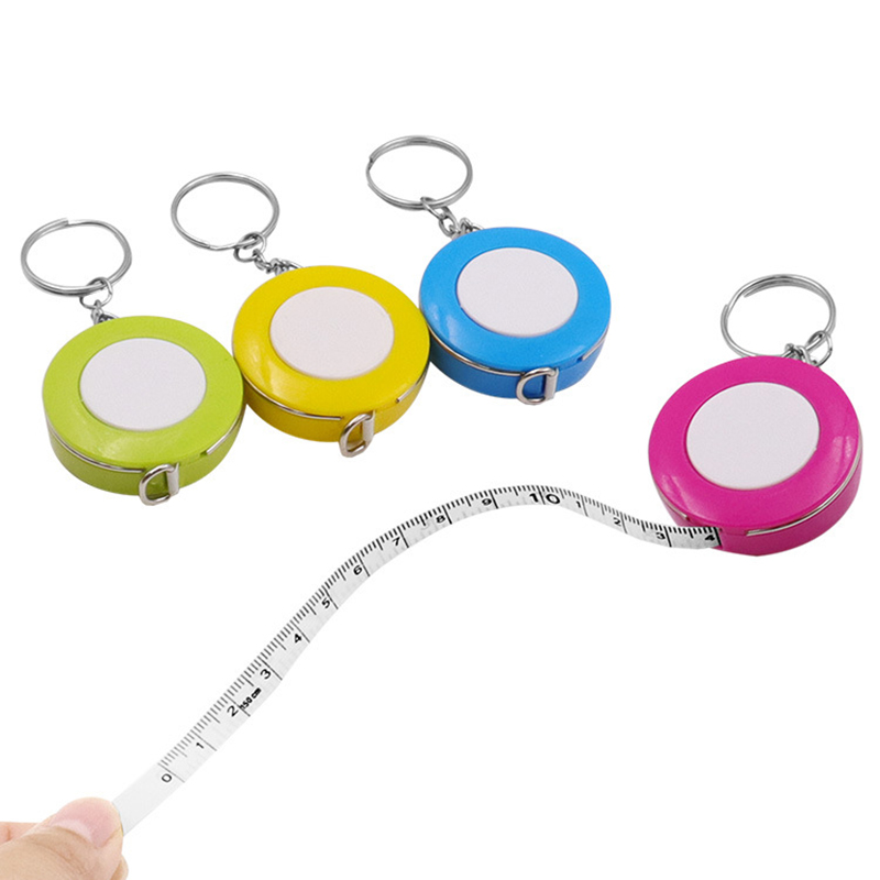 

Portable Tape Measure Keychains Clothes Measuring Ruler Pendant Keychain Promotional Gift Keyring Key Chain Customized Logo
