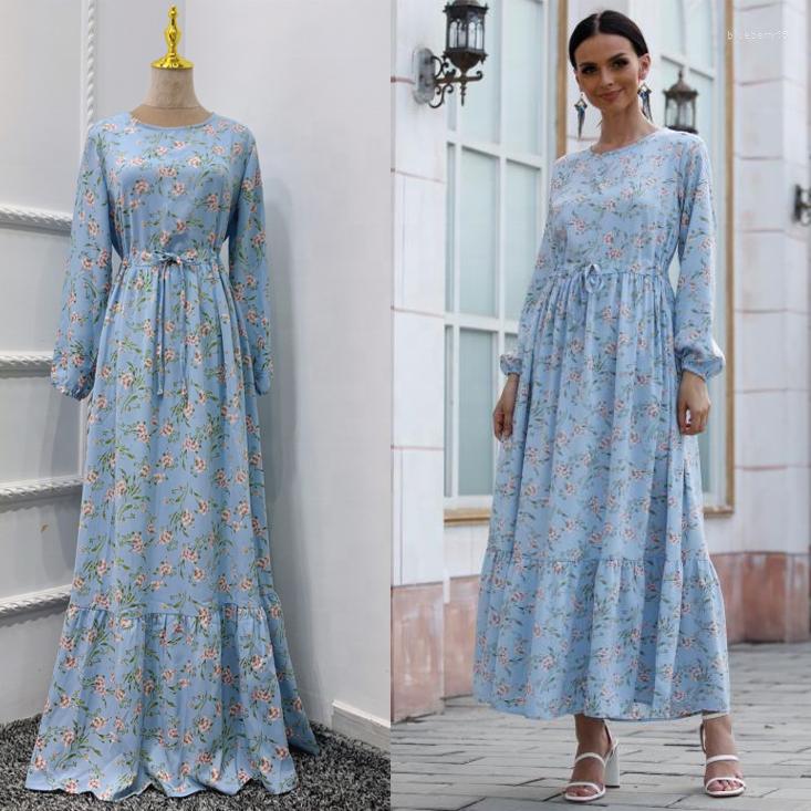 

Ethnic Clothing Latest Long Silky Smooth Fabric Muslim Robe Abaya Syari Female Full Length Simple Worship Service Abayas F2941