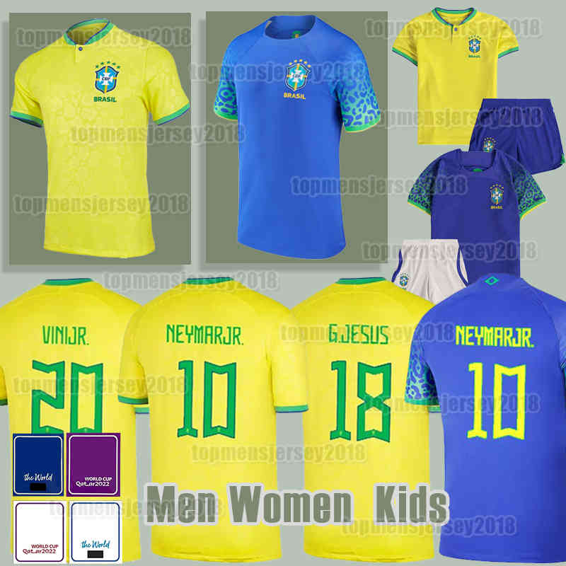 

2022 Brazil Soccer Jerseys Camiseta de futbol NEYMAR JR PAQUETA BRAZILS NERES COUTINHO football shirt JESUS MARCELO PELE CASEMIRO brasil maillot football men Women, Men (ba xi)