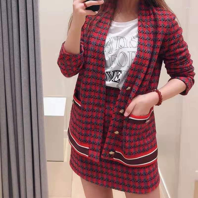 

Work Dresses Office Ladies Fashion Two-piece Set Casual Suit Jacket With Short Skirt Clothes Elegant, Se20013-2