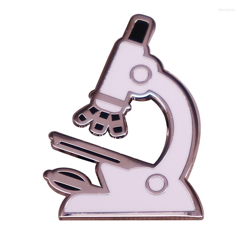 

Brooches MICROSCOPE Enamel Pin Science Gift Scientist Laboratory Med Lab Tech Biology Jewelry