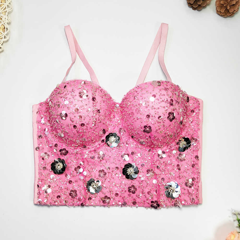 

Beaded sequin bodice with suspenders on the outside off the shoulder design fishbone bra bottom coat on the inside summer, White
