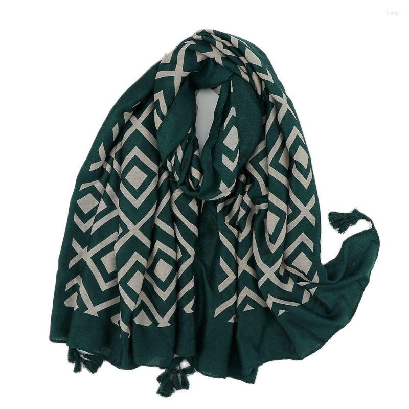 

Scarves Design Brand Hijab Scarf Shawls For Women Muslim Headscarf Wraps Tassel Printed Stoles Foulard Malaysia Tudung