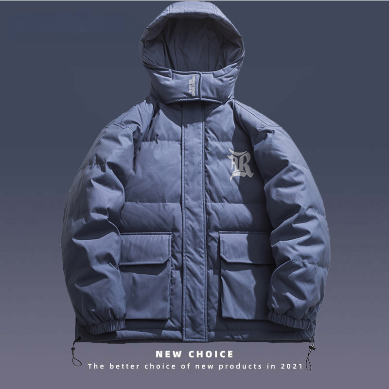 

Mens Down Parkas Harajuku Fluffy Thick Parka Men Streetwear Vintage Hip Hop Letter Pattern Printing Hooded Jackets Winter Warm 221207, Khaki