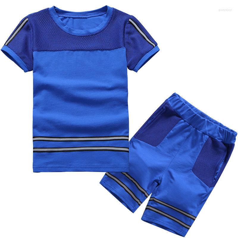 

Clothing Sets Children's Boys Sport Set Summer Short Reflective Clothes Kids Wholesale Size 110-170cm, Black