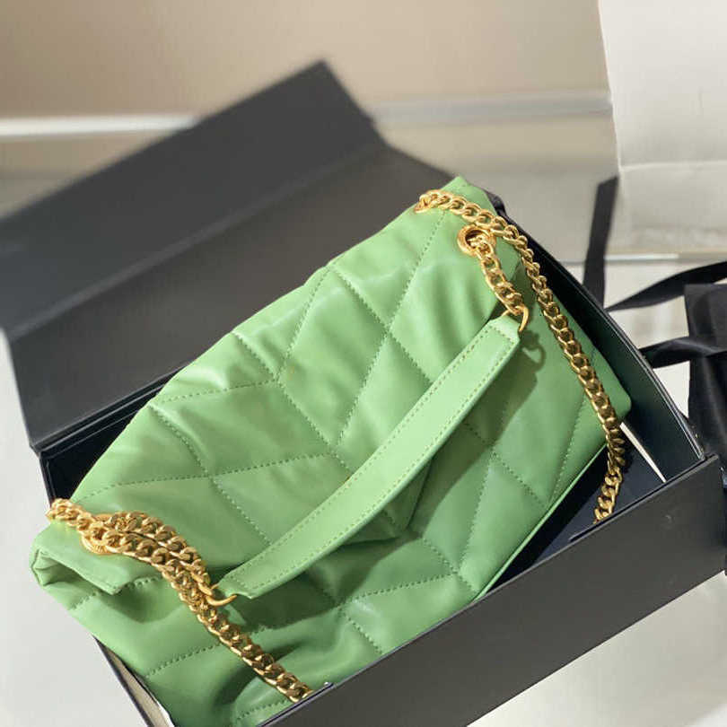 

CC Bag Wallets 2022Ss F/W Early Fall Classic Flap Lambskin Puffer Bags Aged Gold Metal Chain Crossbody Shoudler Luxury Designer Large Capaci, Box