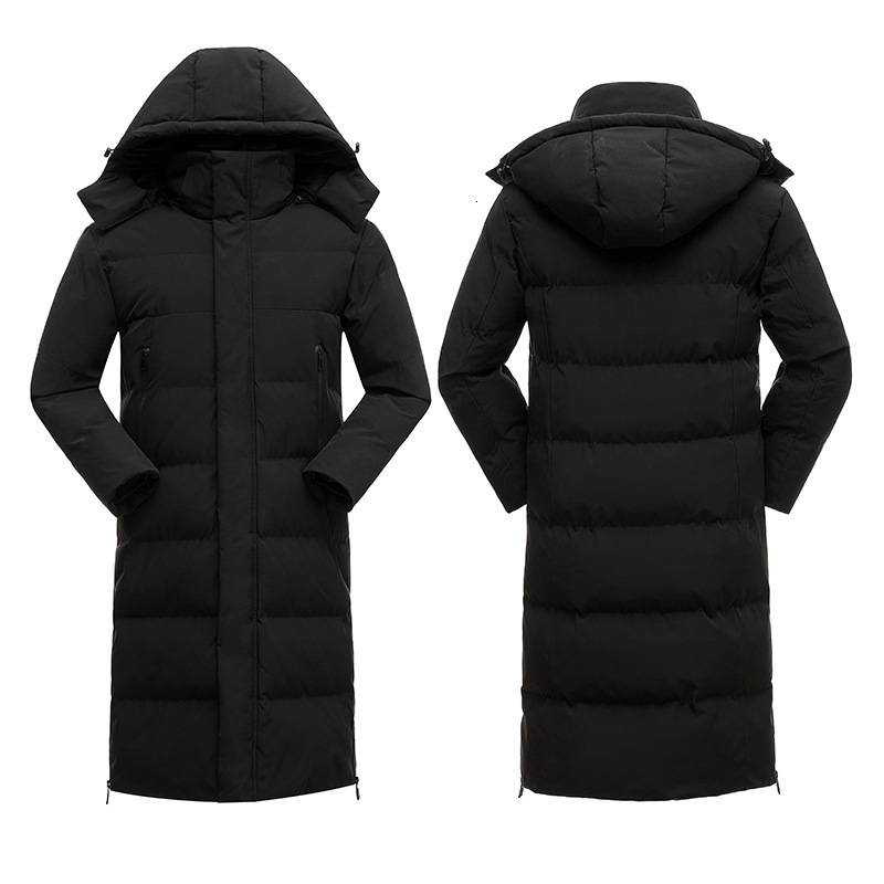 

Men's Down Parkas Autumn Winter Warm hooded Thick Windproof Coat Outwear black gray red long parkas coats 221207