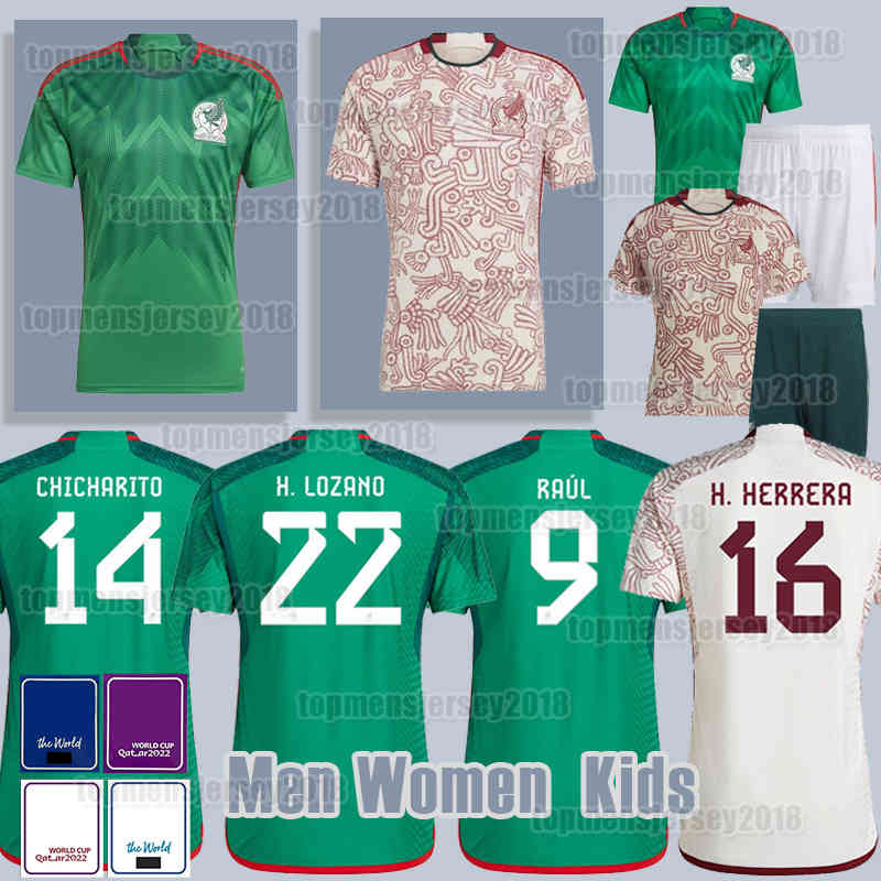 

2022 2023 Mexican soccer jerseys H.LOZANO MEXICO CHICHARITO RAUL LOZANO E. ALVAREZ G. OCHOA football shirt 22 23 G DOS SANTOS H. HERRERA Camisetas de futbol men kids Women, Kids (mo xi ge)+patch