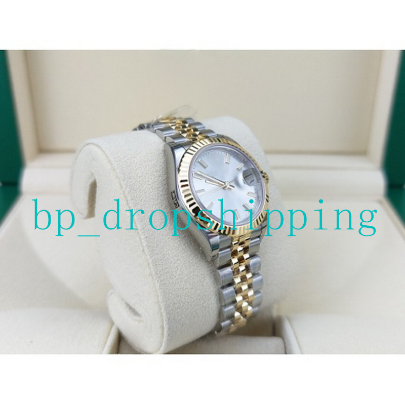 

Top Grade Watch for Women Automatic Movement 31mm Silver dial 904l Stainless Steel Jubilee Bracelet Wristwatches montre de luxe, Add box