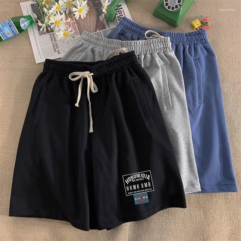 

Men's Shorts High Quality Hiphop American Men's Summer Street Ruffian Shuai Loose Sports Ins Fashion Brand 5-point Pants, Black