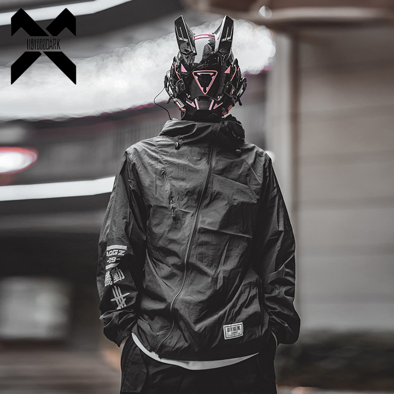 

Men's Jackets Mens Sun Protection Jacket Coat Hip Hop Streetwear Summer Ultrathin Sunscreen Thin Breathable Top WB749 221206, Grey