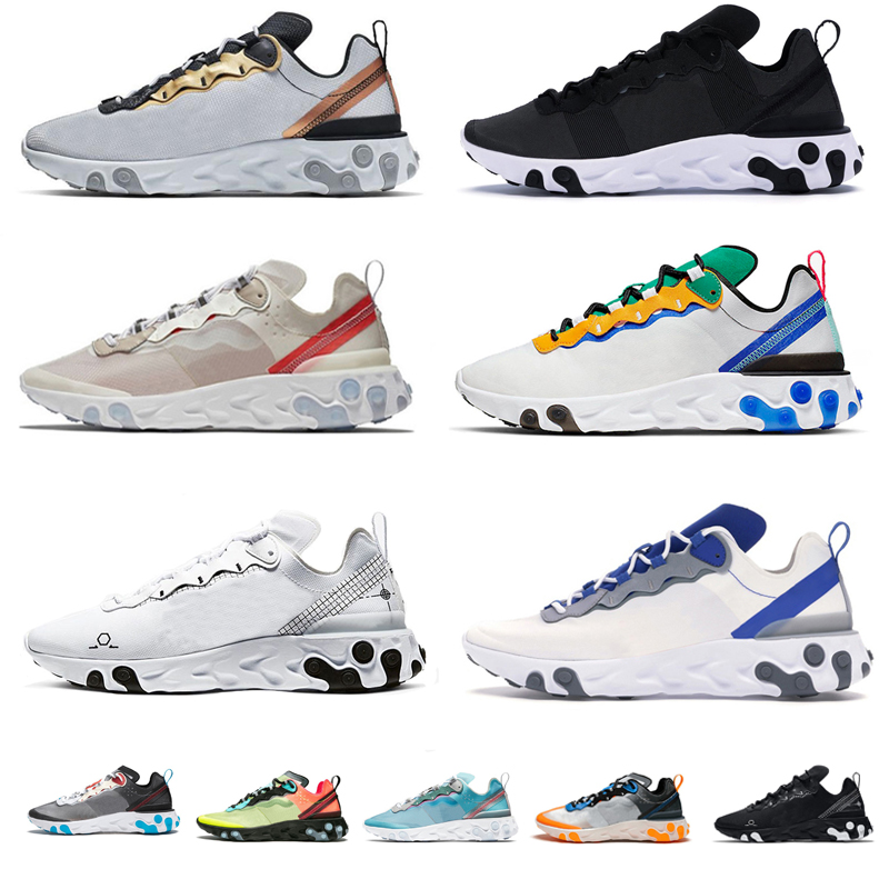 

Women Men Running Shoes 87 55 React Dark Grey Solar Red Black White Anthracite Sail Royal Tint Comfortable Mens Trainers Chaussures 36-45, Color#5