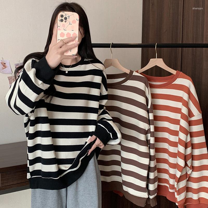 

Women's T Shirts 2022 Women Cotton Purple Striped Tops Slim Fit Shirt Harajuku Tshirt Summer Long Sleeve Korean Feminina Oversized, Xhd040o1