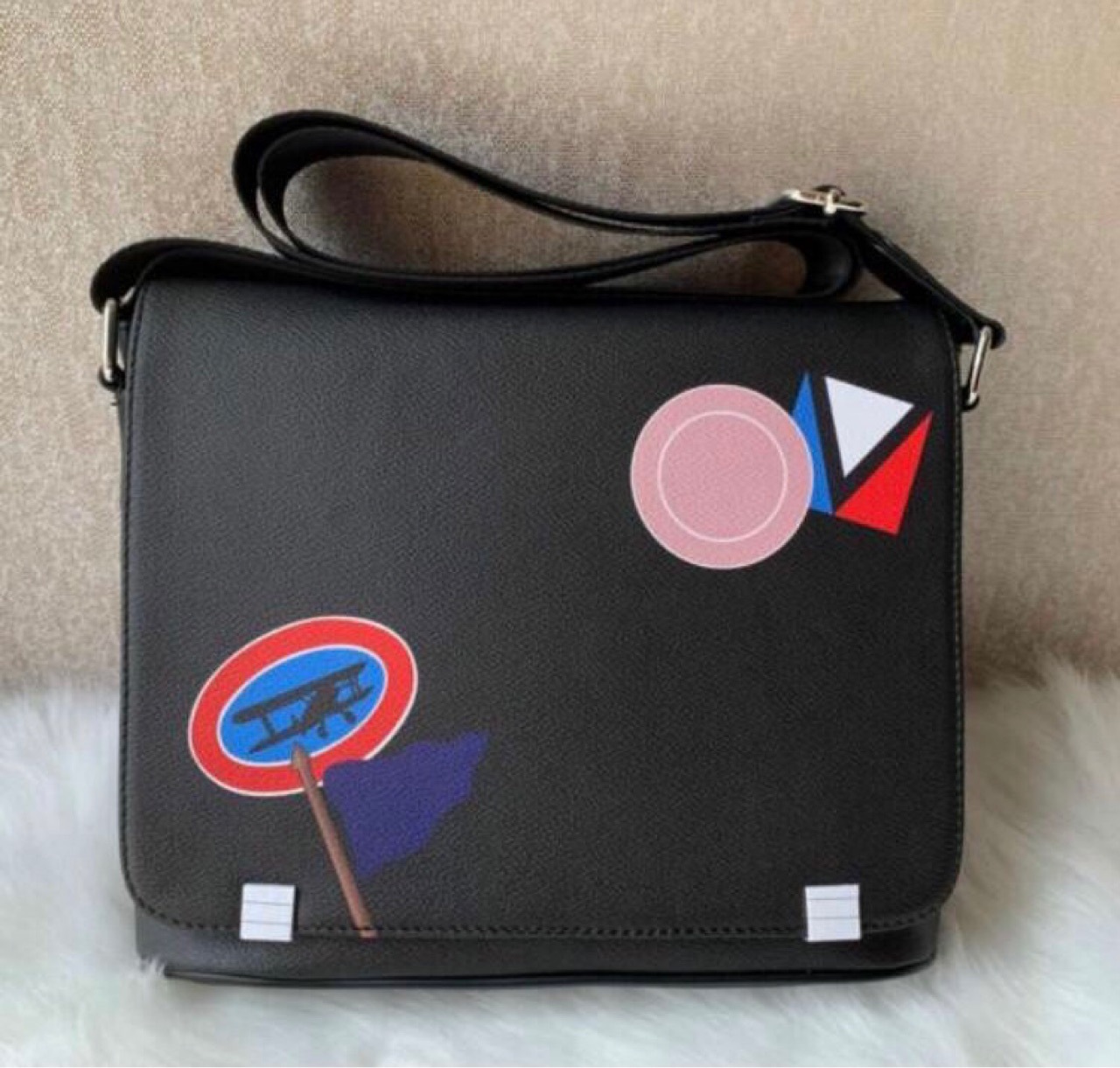 

New Luxury Men Shoulder Crossbody Bag Famous Plaid Leather Retro Fashion Women Messenger Bags 3-in-1 Sling Bag Purse handbags, Withlogo