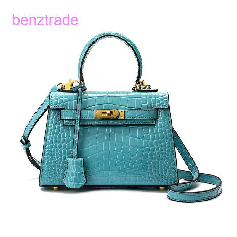 

Herme Kely bags for women online shop Leather women's new alligator II portable mini calf one shoulder straddle Guangzhou OBSR, Yellow5